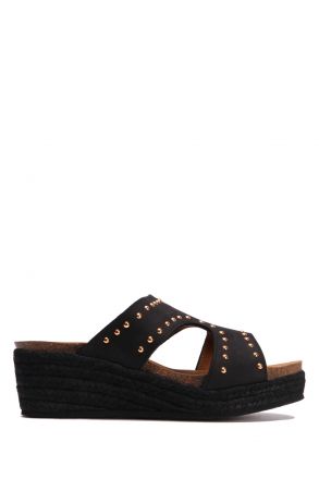 29884 Scholl Marbella Mule Kadın Dolgu Topuklu Mantar Terlik 36-40 Siyah/Black