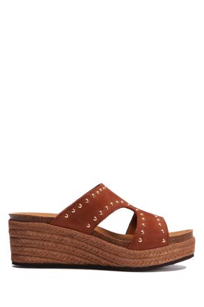 29884 Scholl Marbella Mule Kadın Dolgu Topuklu Mantar Terlik 36-40 Konyak/Cognac