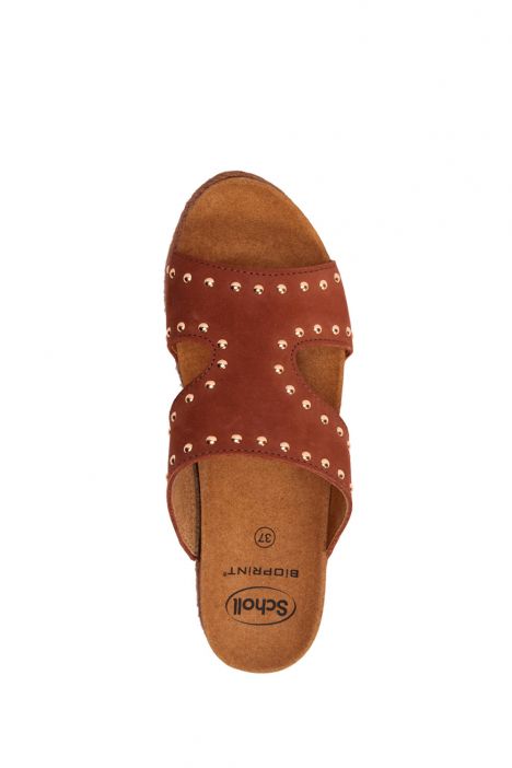 29884 Scholl Marbella Mule Kadın Dolgu Topuklu Mantar Terlik 36-40 Konyak/Cognac