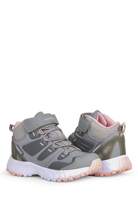 3005 Buckhead Zyon High Erkek Çocuk Su Geçirmez Bot 26-35 Gri/Grey-Pink - BH051
