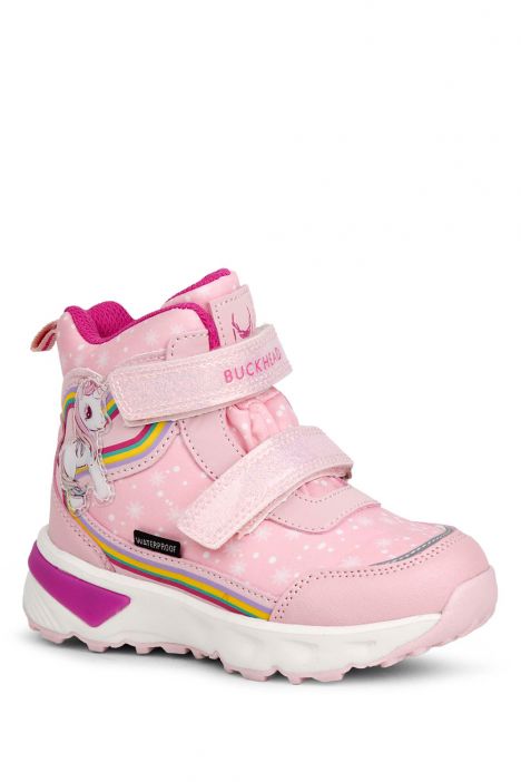 3033 Buckhead Unicornie Kız Çocuk Su Geçirmez Bot 22-32 Pembe / Pink