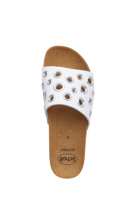 30406 Scholl Magaluf Kadın Mantar Terlik 36-40 Beyaz / White