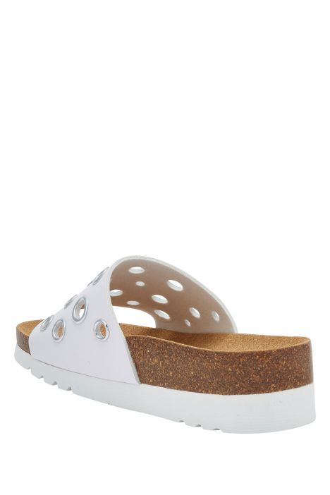 30406 Scholl Magaluf Kadın Mantar Terlik 36-40 Beyaz / White