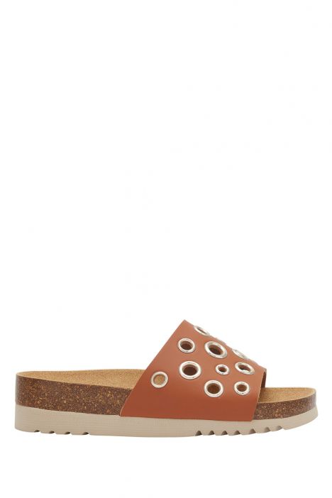 30406 Scholl Magaluf Kadın Mantar Terlik 36-40 Konyak / Cognac