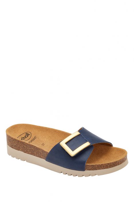 30435 Scholl Monterey Mule Kadın Mantar Terlik 36-40 Lacivert / Blue