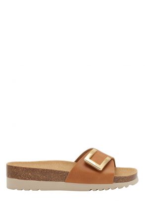 30435 Scholl Monterey Mule Kadın Mantar Terlik 36-40 Konyak / Cognac