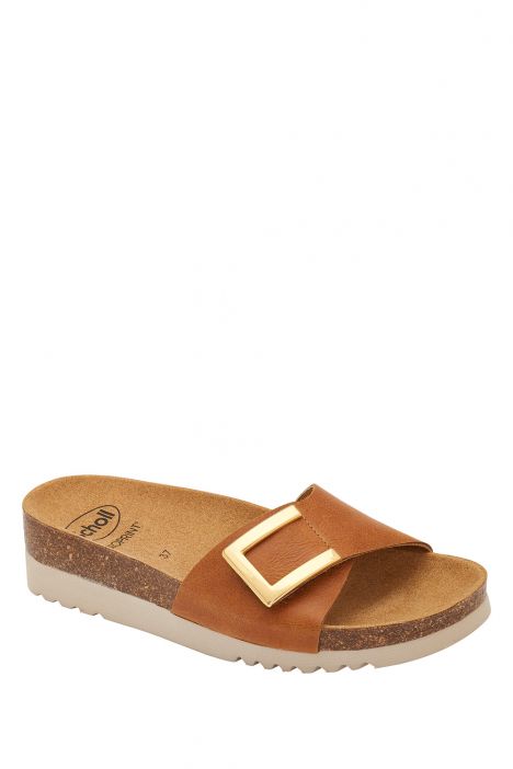 30435 Scholl Monterey Mule Kadın Mantar Terlik 36-40 Konyak / Cognac