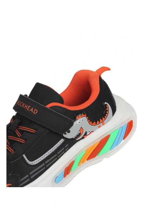 3043 Buckhead Rex Erkek Çocuk Spor Ayakkabı 27-32 Siyah-Turuncu/Black-Orange