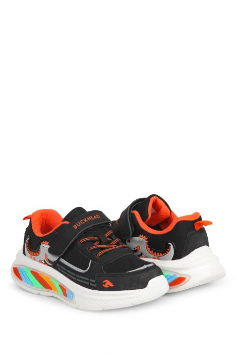 3043 Buckhead Rex Erkek Çocuk Spor Ayakkabı 27-32 Siyah-Turuncu/Black-Orange