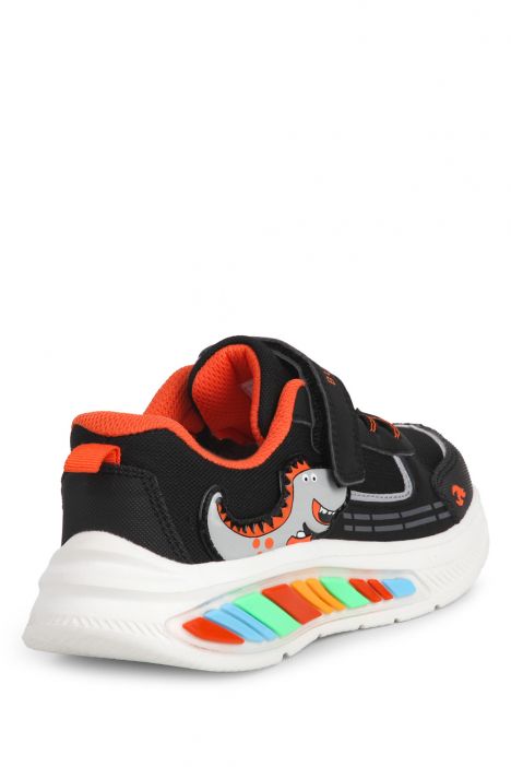 3043 Buckhead Rex Erkek Çocuk Spor Ayakkabı 27-32 Siyah-Turuncu/Black-Orange