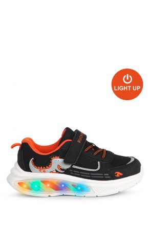 3043 Buckhead Rex Erkek Çocuk Spor Ayakkabı 27-32 Siyah-Turuncu/Black-Orange