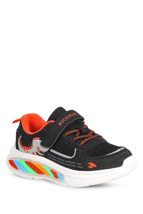 3043 Buckhead Rex Erkek Çocuk Spor Ayakkabı 27-32 Siyah-Turuncu/Black-Orange