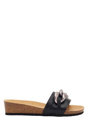 30482 Scholl Ravello Kadın Topuklu Mantar Terlik 36-40 Siyah/Black
