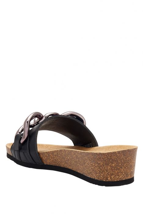 30482 Scholl Ravello Kadın Topuklu Mantar Terlik 36-40 Siyah/Black