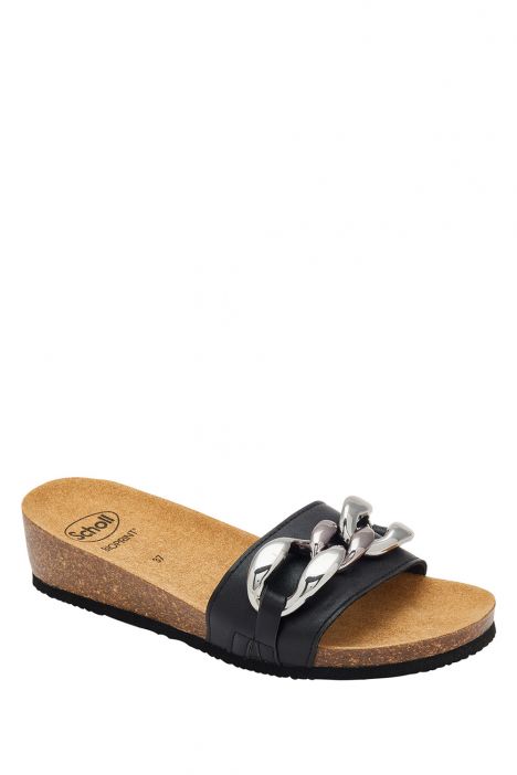 30482 Scholl Ravello Kadın Topuklu Mantar Terlik 36-40 Siyah/Black