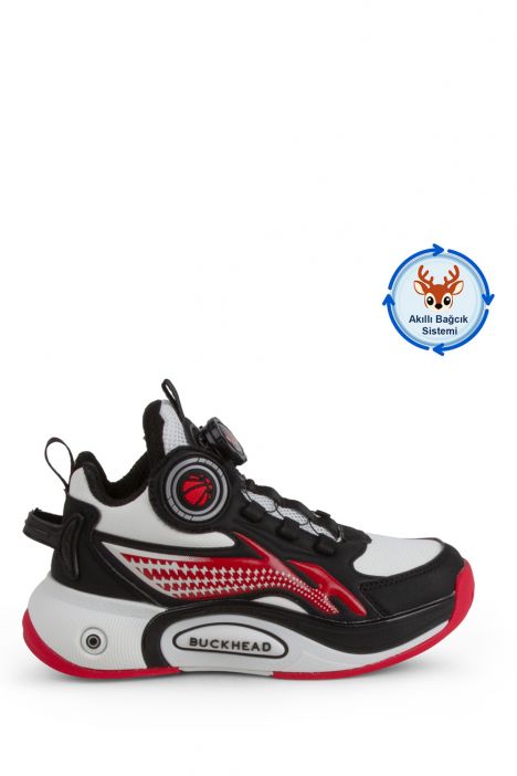 3057 Buckhead Pick Erkek Çocuk Spor Ayakkabı 31-35 Siyah-Kırmızı/Black-Red