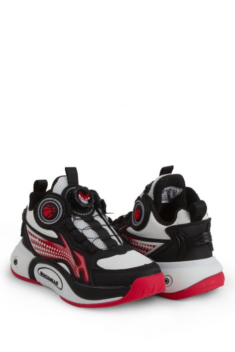 3057 Buckhead Pick Erkek Çocuk Spor Ayakkabı 31-35 Siyah-Kırmızı/Black-Red