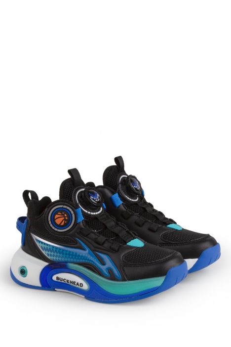 3057 Buckhead Pick Erkek Çocuk Spor Ayakkabı 31-35 Siyah-Mavi / Black-Blue