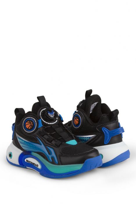 3057 Buckhead Pick Erkek Çocuk Spor Ayakkabı 31-35 Siyah-Mavi / Black-Blue