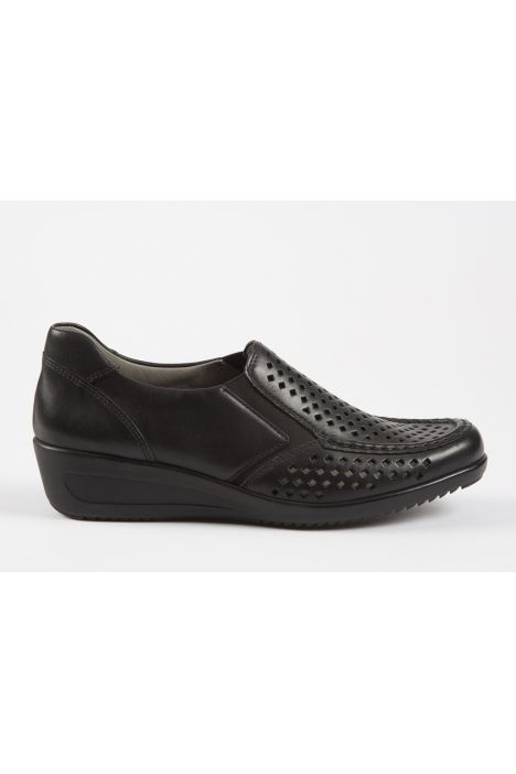 30601 Ara Shoes Kadın Dolgu Topuk Deri Ayakkabı 3,5-8,5 SCHWARZ - 08S