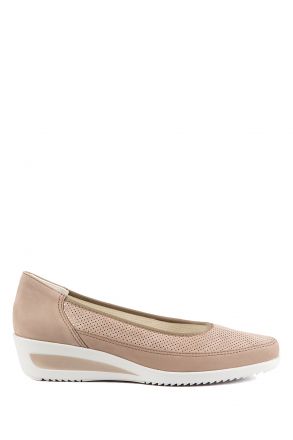 30663 Ara Shoes Kadın Dolgu Topuklu Ayakkabı 3.5-8.5 TAUPE NUBUK - 05NT