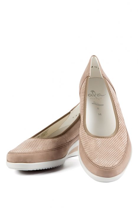 30663 Ara Shoes Kadın Dolgu Topuklu Ayakkabı 3.5-8.5 TAUPE NUBUK - 05NT