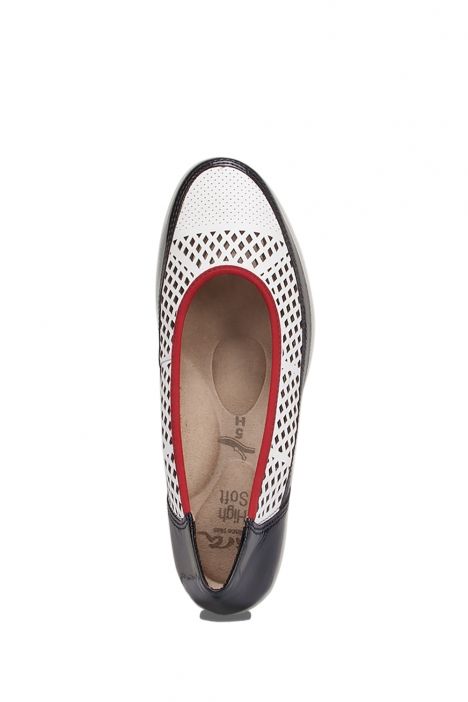 30666 Ara Shoes Kadın Dolgu Topuk Ayakkabı 3.5-8.0 NAVY, WEISS - 06NW