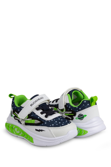 3068 Buckhead Otto Erkek Çocuk Spor Ayakkabı 27-32 Beyaz/White-Dark Blue-Green