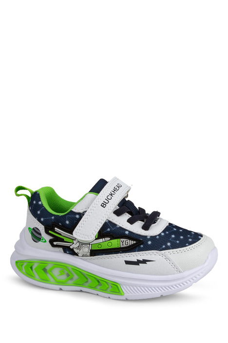 3068 Buckhead Otto Erkek Çocuk Spor Ayakkabı 27-32 Beyaz/White-Dark Blue-Green