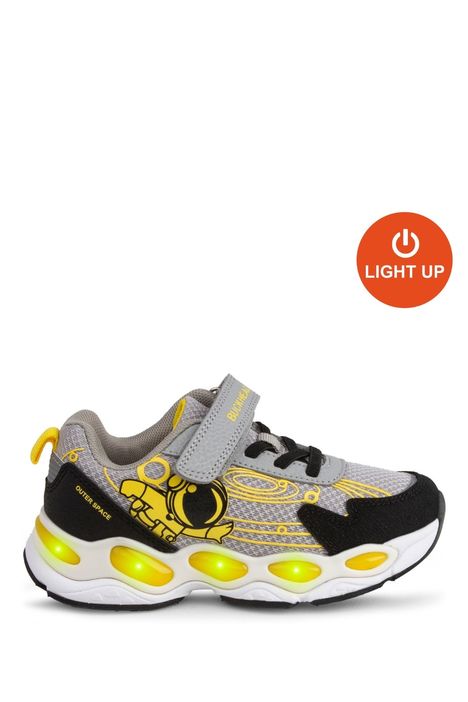 3069 Buckhead Walter Erkek Çocuk Spor Ayakkabı 26-30 Gri/Black-Grey-Yellow
