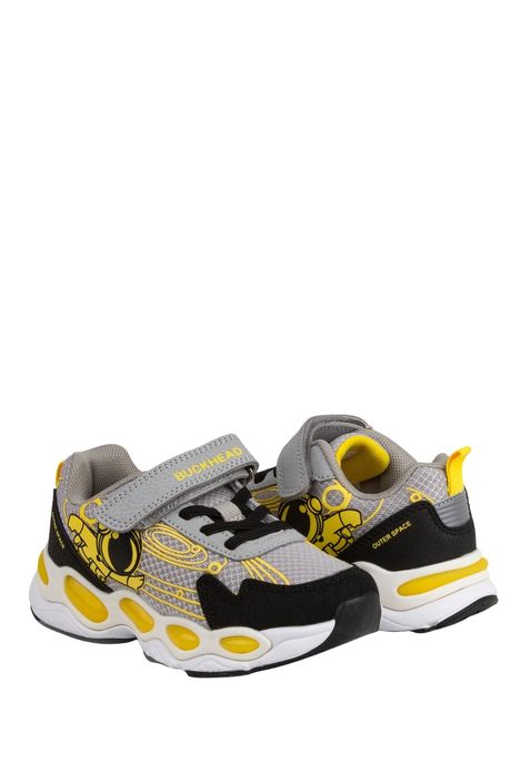 3069 Buckhead Walter Erkek Çocuk Spor Ayakkabı 26-30 Gri/Black-Grey-Yellow