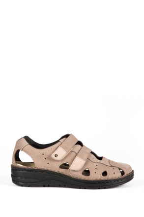 3100 Berkemann Larena Kadın Anatomik Ayakkabı 3.0-8.5 Taupe Nubuck - 701