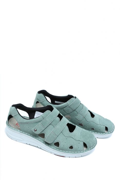 3100 Berkemann Larena Kadın Anatomik Ayakkabı 3.0-8.5 Grün - Velours - 840