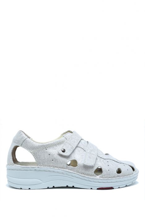 3100 Berkemann Larena Kadın Anatomik Ayakkabı 3.0-8.5 Cremeweiss - Velours - 107