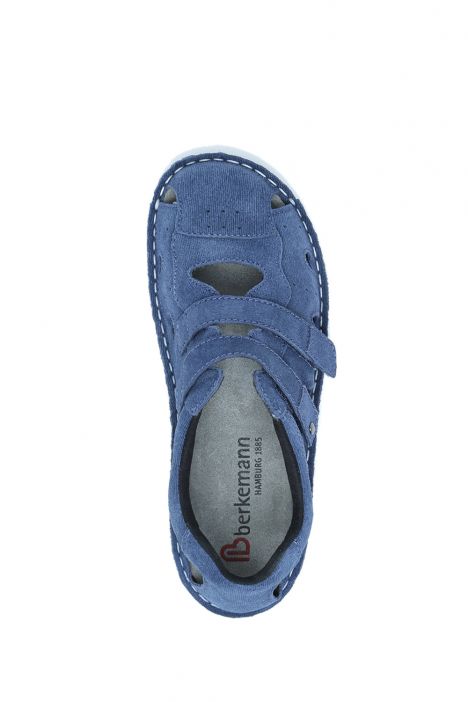 3100 Berkemann Larena Kadın Anatomik Ayakkabı 3.0-8.5 Blue suede - Velours - 396