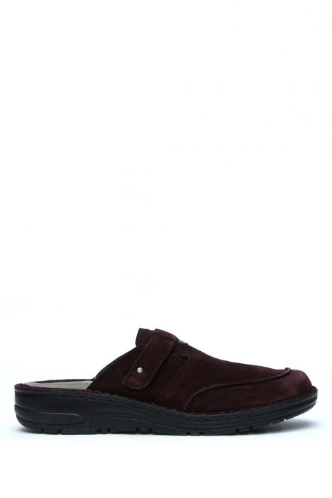 3108 Berkemann Kadın Anatomik Terlik 3-8,5 Dunkelbordeaux Velour - B-251