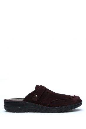 3108 Berkemann Kadın Anatomik Terlik 3-8,5 Dunkelbordeaux Velour - B-251