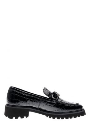 31209 Ara Shoes Kent Kadın Makosen Ayakkabı 3.5-7.5 BLACK PATENT LEATHER - 10