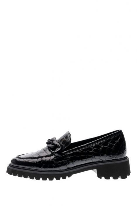 31209 Ara Shoes Kent Kadın Makosen Ayakkabı 3.5-7.5 BLACK PATENT LEATHER - 10