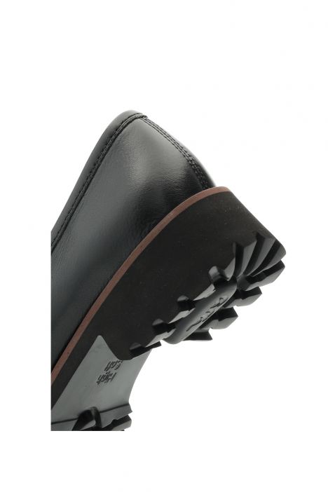 31241 Ara Shoes Kent Kadın Deri Loafer 3.5-7.5 01 CLUBCALF , BLACK