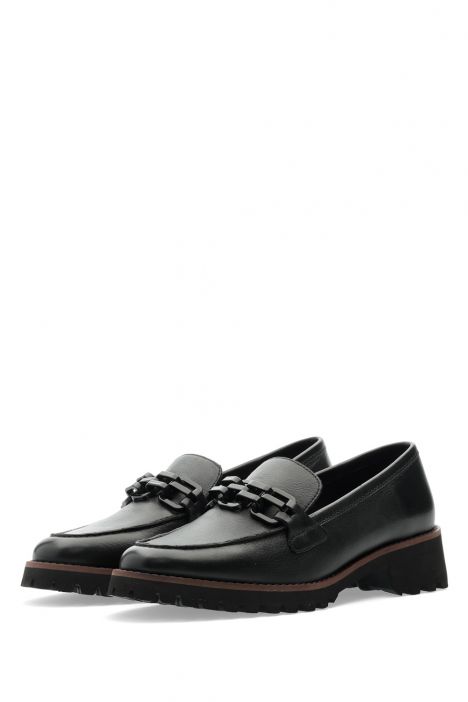31241 Ara Shoes Kent Kadın Deri Loafer 3.5-7.5 01 CLUBCALF , BLACK