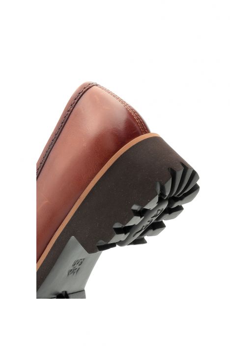 31241 Ara Shoes Kent Kadın Deri Loafer 3.5-7.5 09 CLUBCALF , COGNAC
