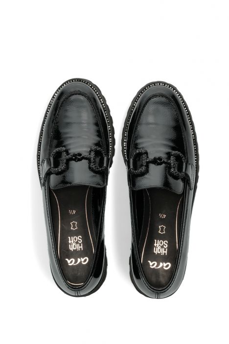 31243 Ara Shoes Kent Kadın Rugan Deri Loafer 4.0-7.5 11 MURALAC , BLACK
