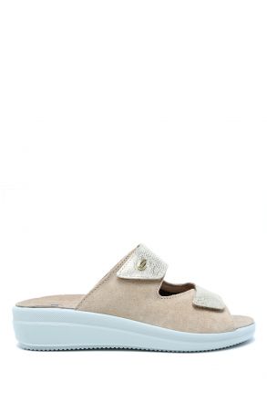 31256 Scholl Antonia Elas Kadın Çift Bantlı Anatomik Terlik 36-41 Metalik/Platinum