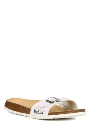312693 Birkenstock Betula Luca Kadın Terlik Beyaz / White
