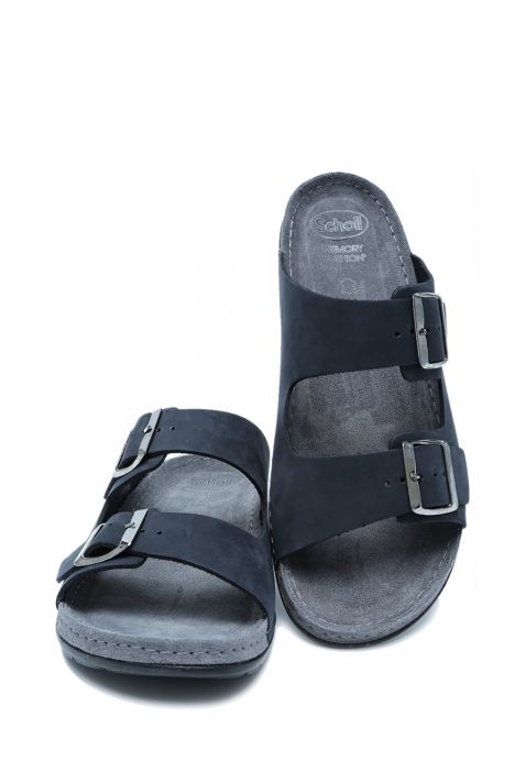 31290 Scholl Aberdeen Erkek Çift Bantlı Terlik 40-46 Siyah/Black