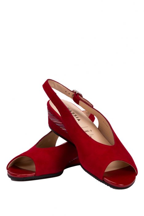 313162 Hassia Kadın Sandalet 3-6.5 Kırmızı / Red