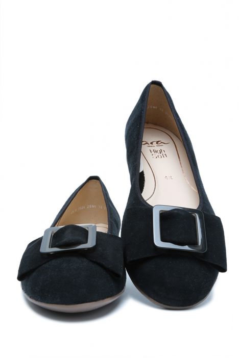 31328 Ara Shoes Sardinia Kadın Süet Deri Babet 3.5-7.5 BLACK - 01