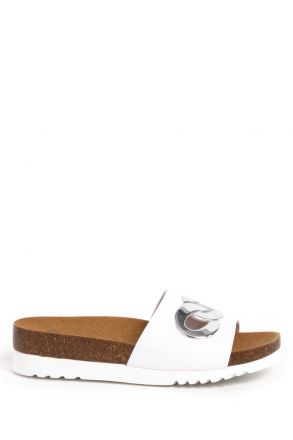31332 Scholl Arenal Kadın Mantar Terlik 36-41 Beyaz / White