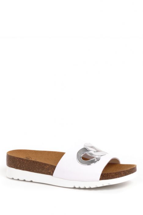 31332 Scholl Arenal Kadın Mantar Terlik 36-41 Beyaz / White